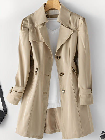 Hillary - Abrigo Trench de Cachemira Casual para Mujeres