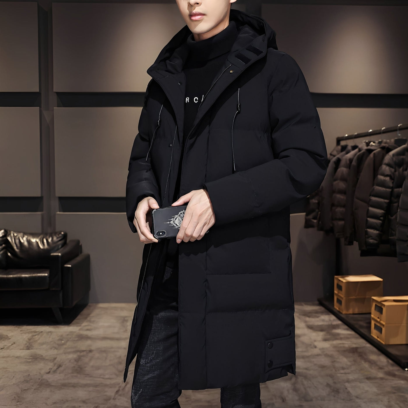 Bryan - Elegante, gruesa parka-chaqueta para hombres