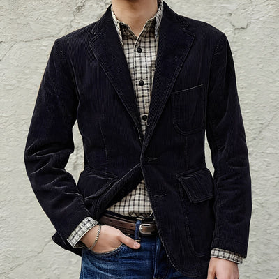 Dalton - Chaqueta informal de lana con bolsillos para hombres