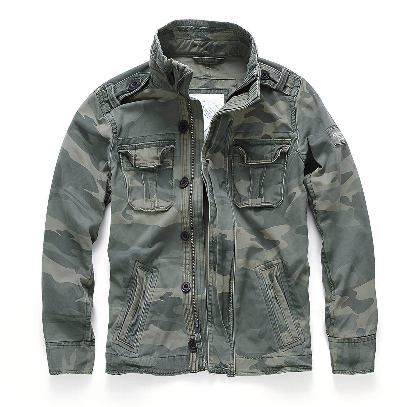 Trenton - Clásica chaqueta de jeans con bolsillos para hombres