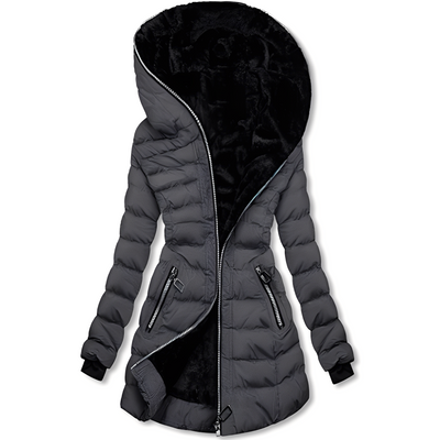 Jasmine - Moderna chaqueta de invierno con capucha para mujeres