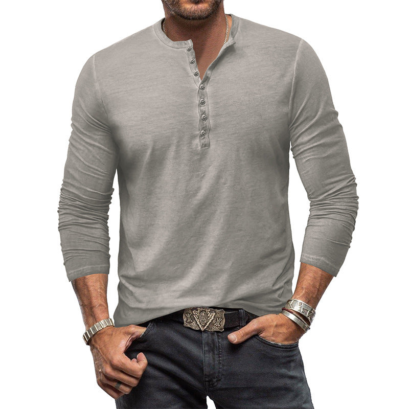 Clifford - Clásica camisa lavada con botones para hombres