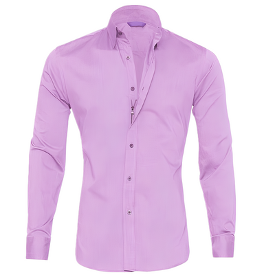 Andrew - Camisa casual, formal y sin arrugas para hombres