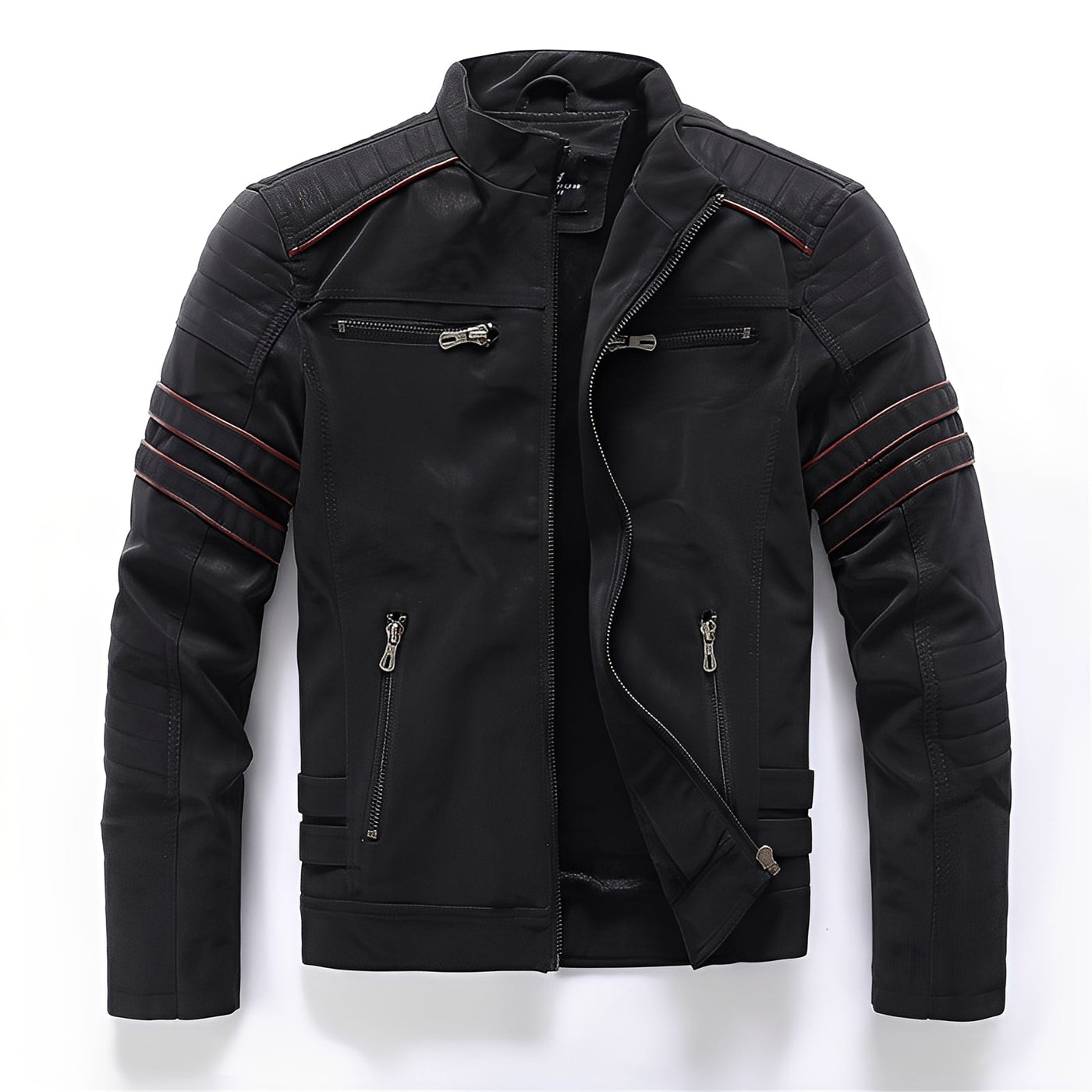 Dillan - Elegante chaqueta de cuero para motocicleta para hombres