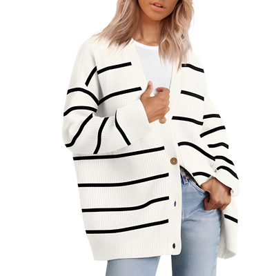 Christal - Cárdigan casual oversize para mujeres