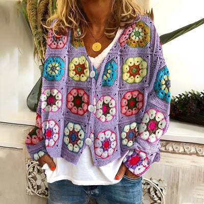 Nydia - Cómodo suéter suave con estampado para mujer