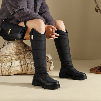 Clarissa - Elegantes botas de nieve forradas para mujer