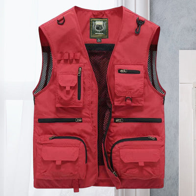 Alessandra – Chaleco de Red Cargo con Bolsillos