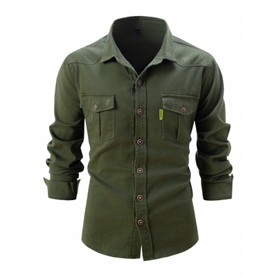 Marlon - Camisa casual, cómoda y elástica para hombres