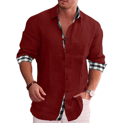 Elwood - Camisa de Manga Larga Elegante para Hombres