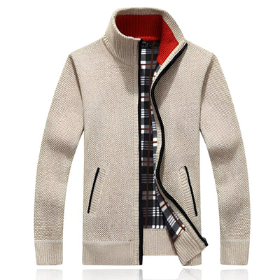 Samson - Chaqueta casual con forro de polar para hombres
