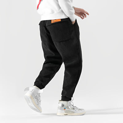Corden - Moderna, holgada pantalón de pana para hombres