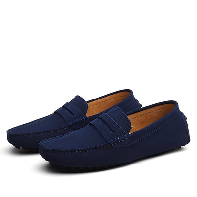 Joshua - Elegantes mocasines de gamuza para hombres