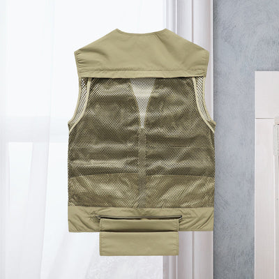 Alessandra – Chaleco de Red Cargo con Bolsillos