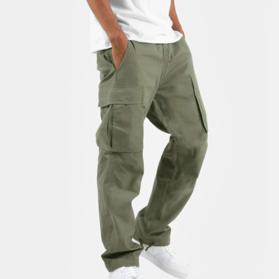 Gresham - Cómodo, ancho pantalón cargo para hombres