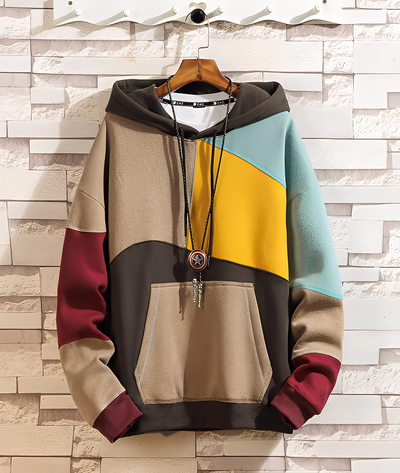 Stephen - Colorido, holgado hoodie para hombres