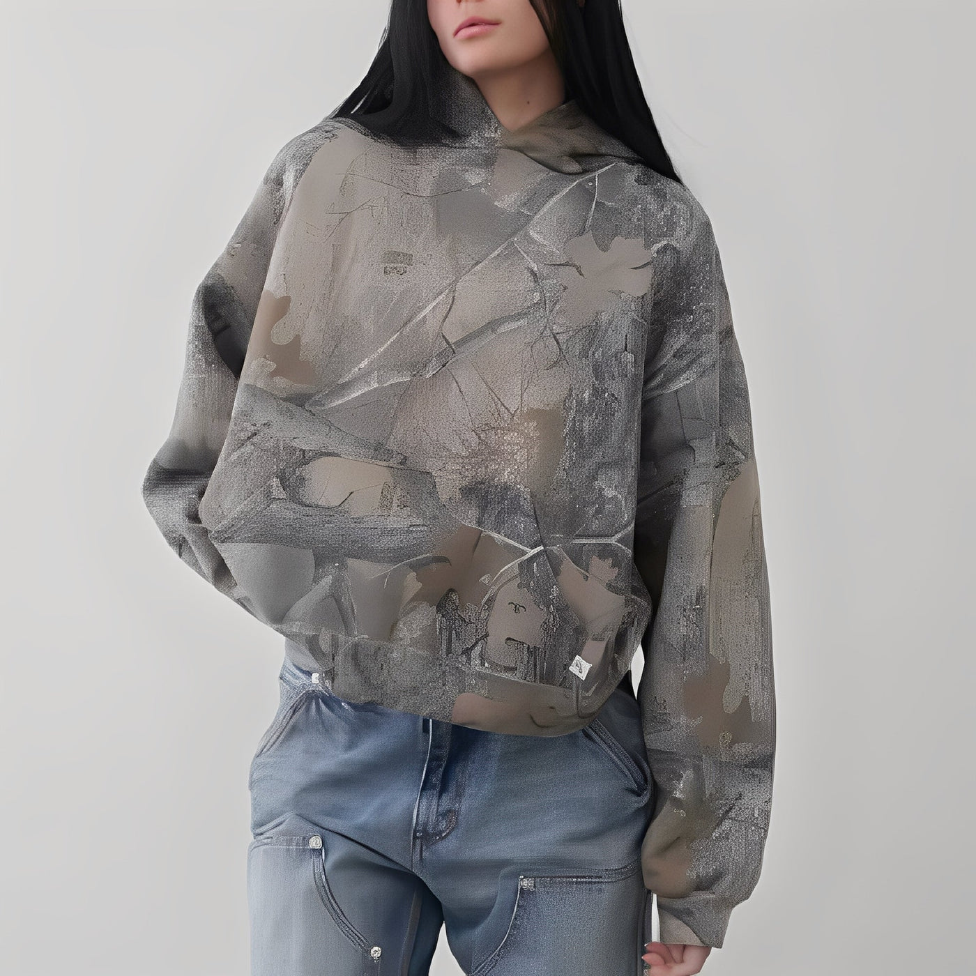 Anya - Cómodo Hoodie en Camuflaje