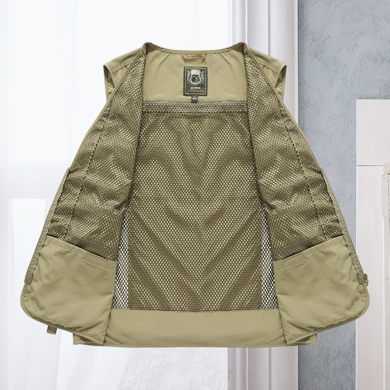 Alessandra – Chaleco de Red Cargo con Bolsillos