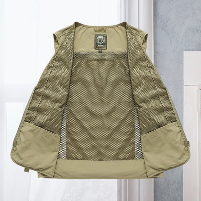 Alessandra – Chaleco de Red Cargo con Bolsillos