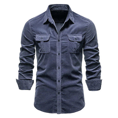 Rowen - Camisa sencilla con bolsillos para hombres