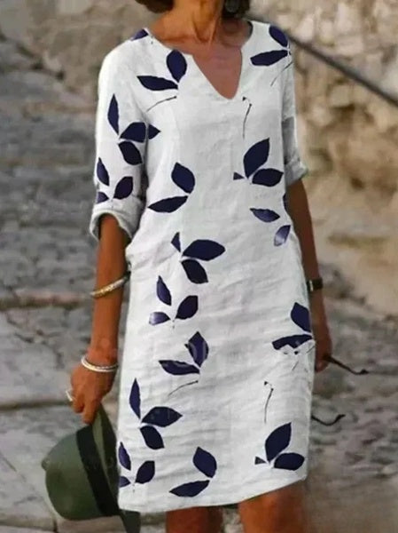 Carla - Vestido elegante con estampado floral para un look casual chic