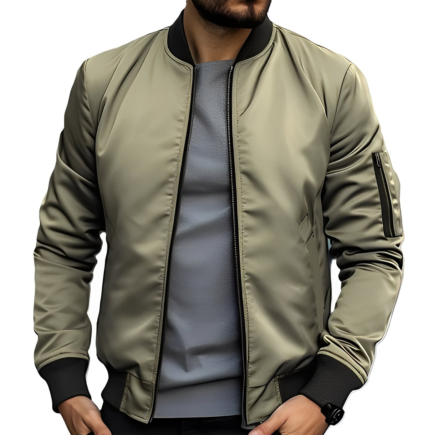 Garret - Elegante chaqueta bomber ajustada para hombres