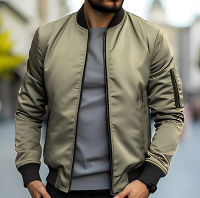 Garret - Elegante chaqueta bomber ajustada para hombres