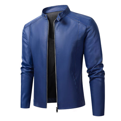 Theodore - Robusta chaqueta de cuero ajustada para hombres