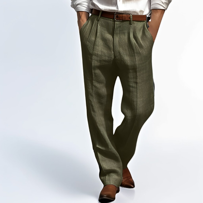 Zaiden - Pantalones retro con pierna recta para hombres