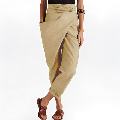 Courteney - Pantalones Harem Casuales de Talle Alto para Mujeres