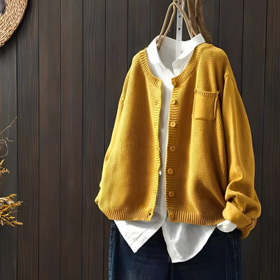 Shanon - Clásica chaqueta de punto holgada para mujeres