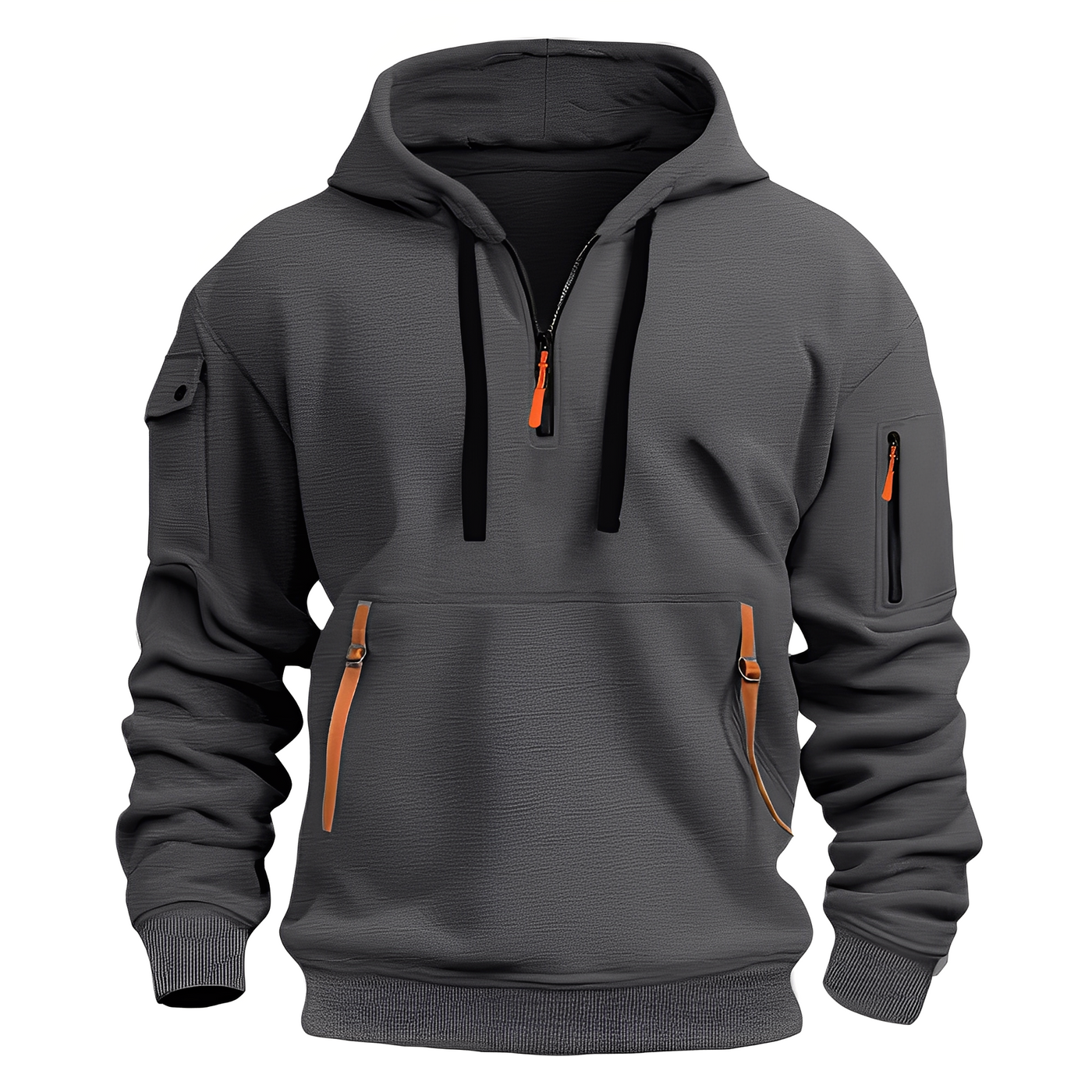 Burton - Suelto Hoodie con media cremallera para hombres