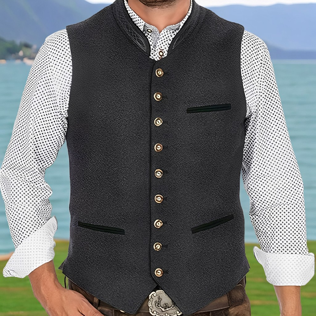 Bradford - Elegante Chaleco con Botones para Hombres