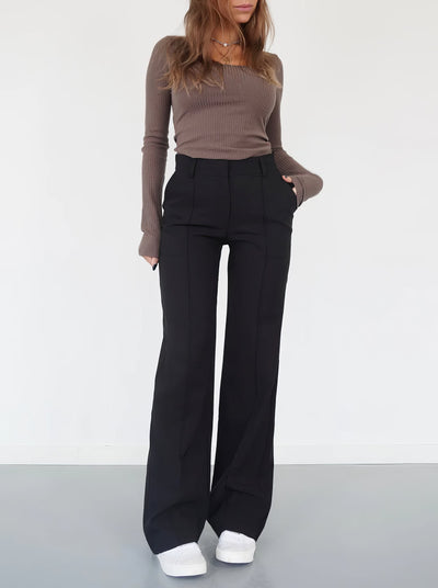 Carina - Pantalones de cintura alta Chic