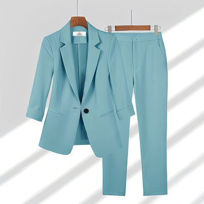 Elouise - Conjunto de blazer y pantalones formales para mujeres