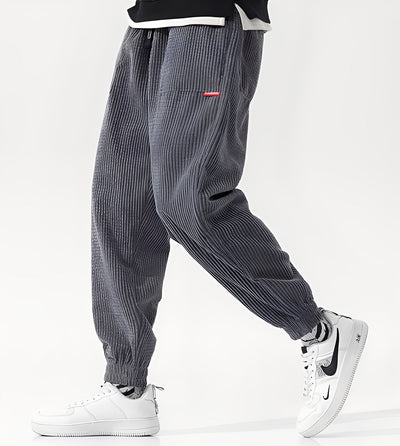 Nicholas - Pantalones de Correr Elegantes de Pana para Hombres
