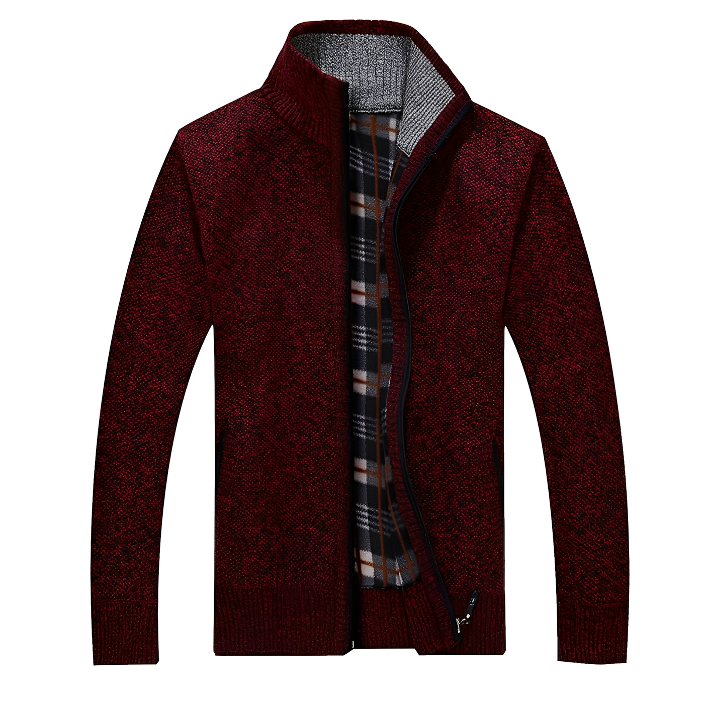 Malinda - Elegante Cardigan con forro de felpa suave para hombres