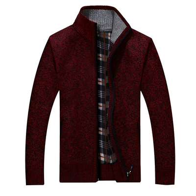 Malinda - Elegante Cardigan con forro de felpa suave para hombres