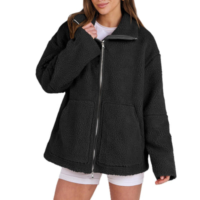 Evangelina - Cómoda chaqueta de teddy de lana para mujeres