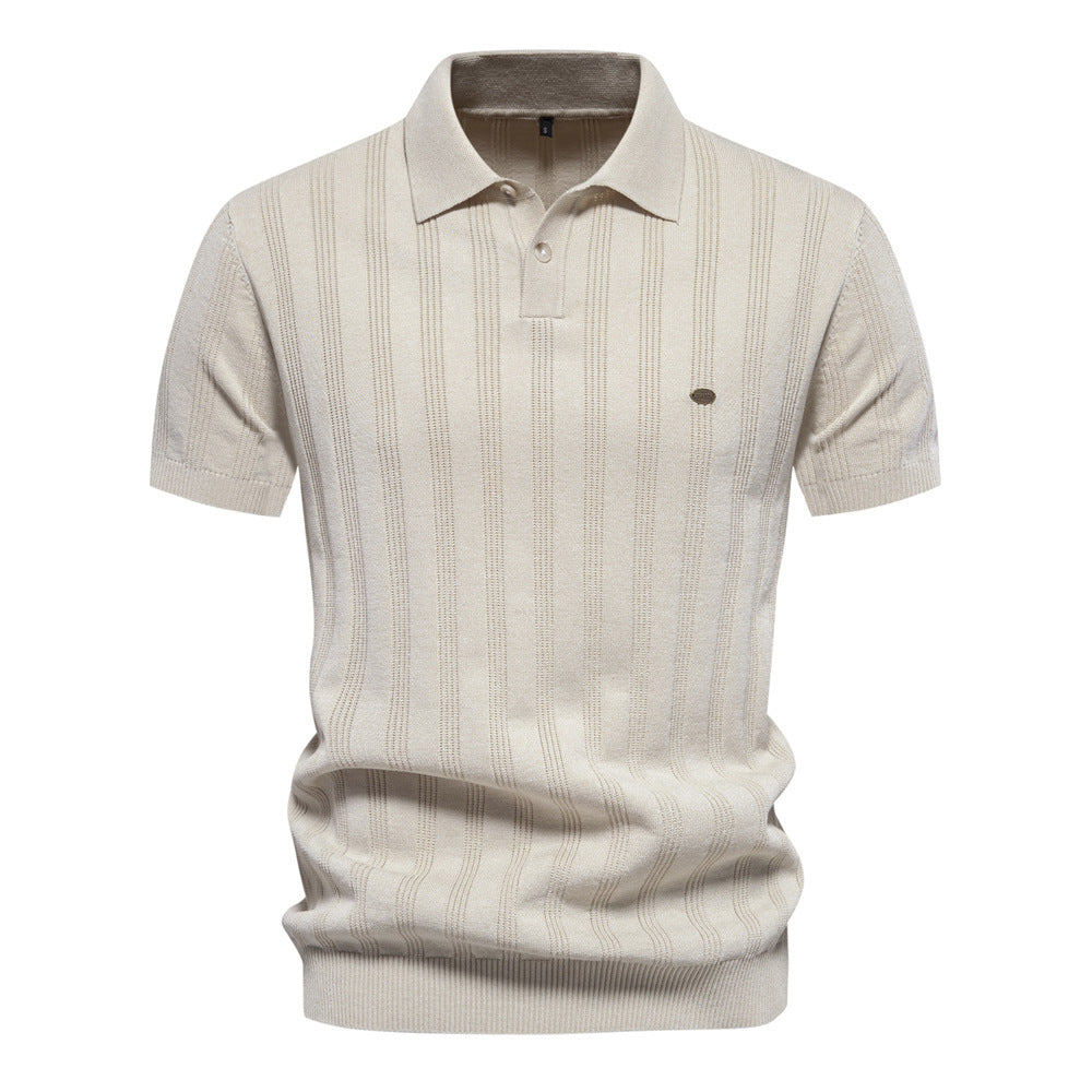 Bruce - Camiseta polo casual con mangas cortas para hombres