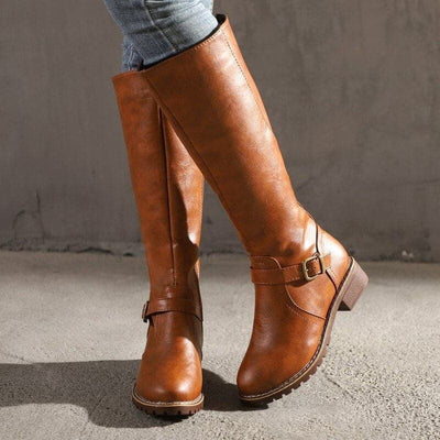 Marly - Botines Casuales con Hebilla Decorativa para Mujeres