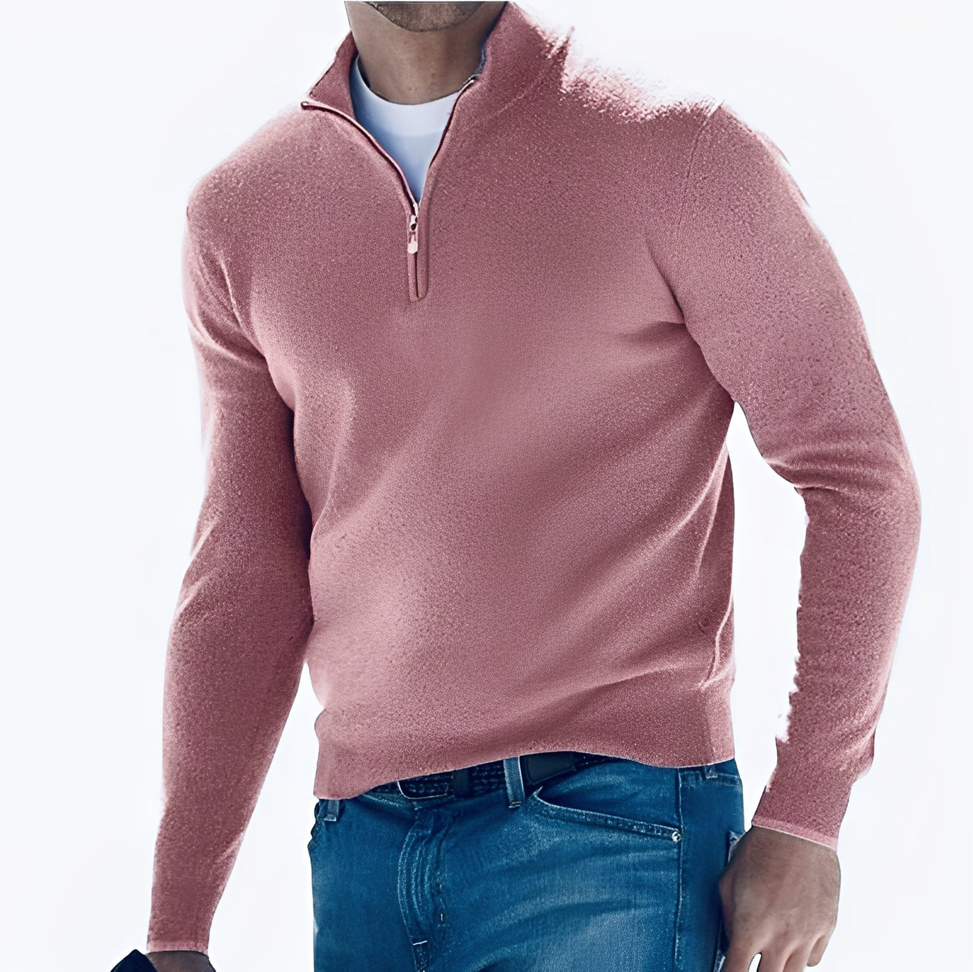 Eliott - Suéter de cachemir con cremallera para hombres