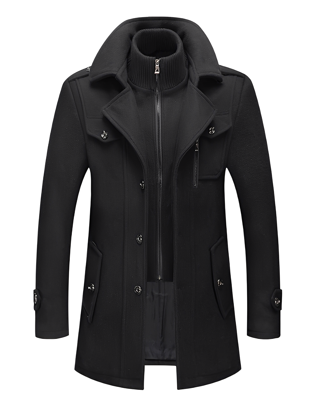 Galen - Chaqueta elegante con cuello doble para hombres