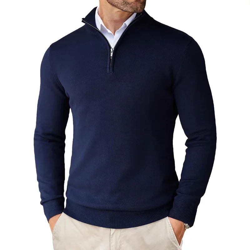 Bowen - Moderno Suéter con Cremallera para Hombres