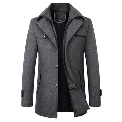 Kellan - Elegante abrigo de invierno de lana para hombres