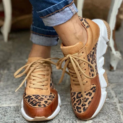 Harly - Modernas Zapatillas con Estampado de Leopardo
