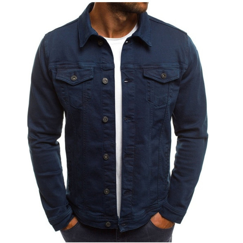 Roland – Chaqueta de Jeans Casual para Hombre