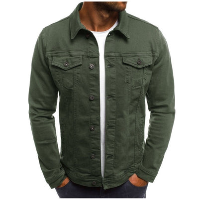 Roland – Chaqueta de Jeans Casual para Hombre