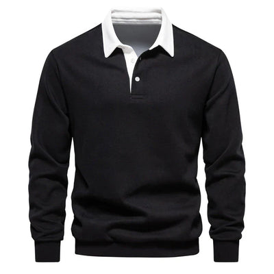Nikko - Camisa Polo de Manga Larga para Hombre