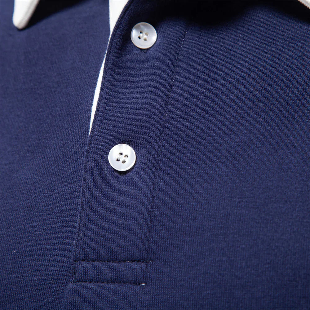 Nikko - Camisa Polo de Manga Larga para Hombre